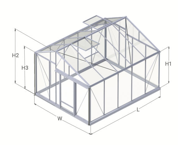 JUNA aliuminis šiltnamis